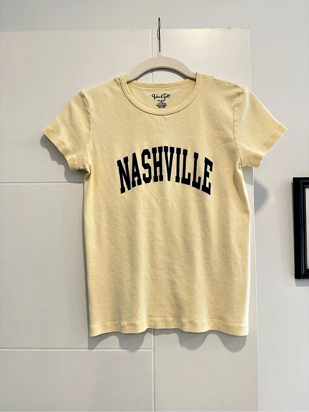 John Galt Nashville Graphic Tee Yellow Medium